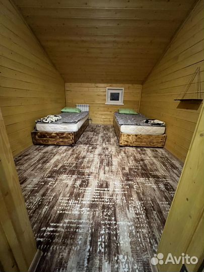 Баня на дровах с бассейном