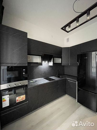 Кухня угловая черная В наличии
