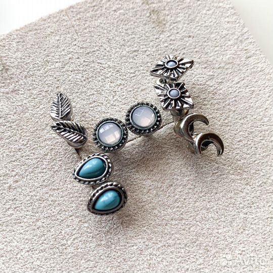 Серьги 5 пар