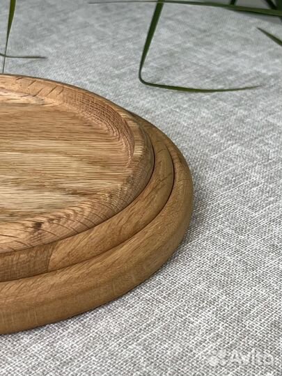 Набор деревянных тарелок