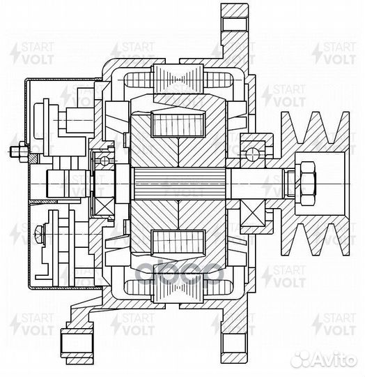 Генератор для а/м газ 33104 