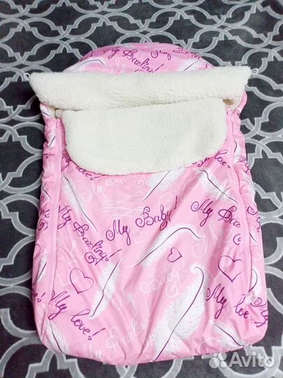 Конверт на выписку, для девочки зимний