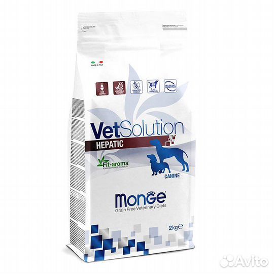 Корм для собак monge hepatic