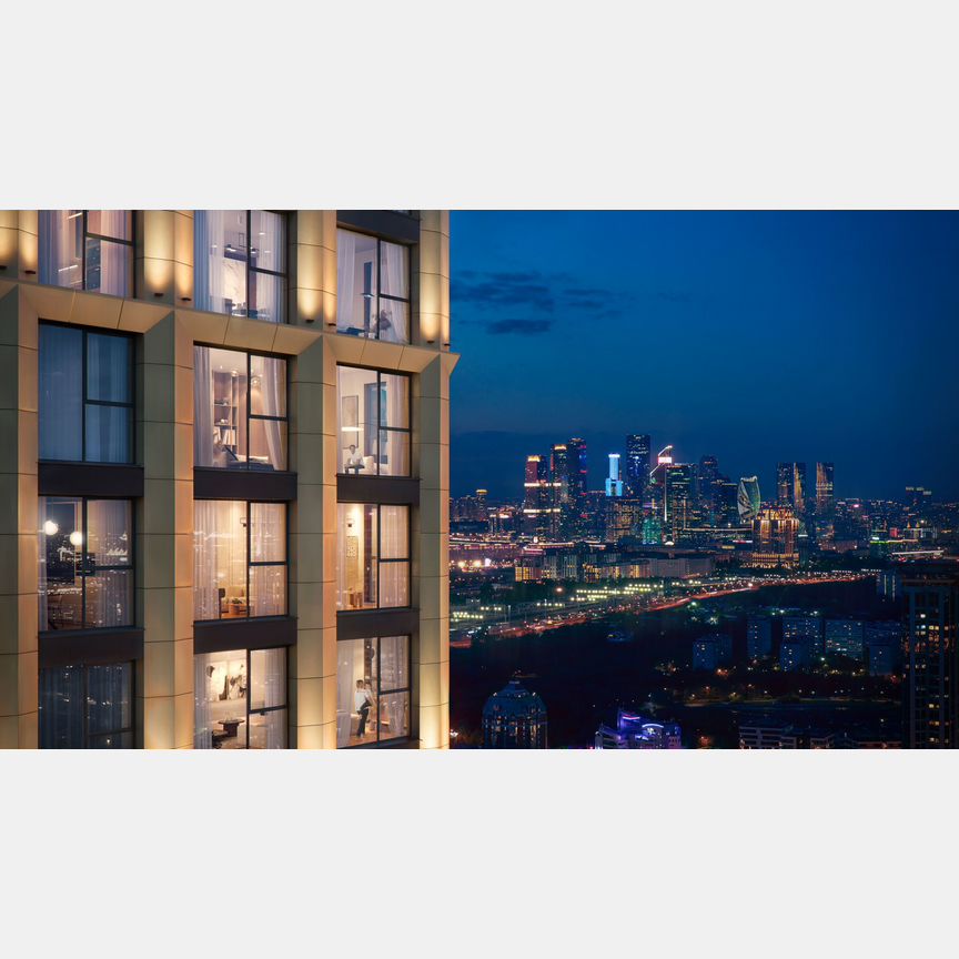 2-к. квартира, 80,1 м², 43/54 эт.