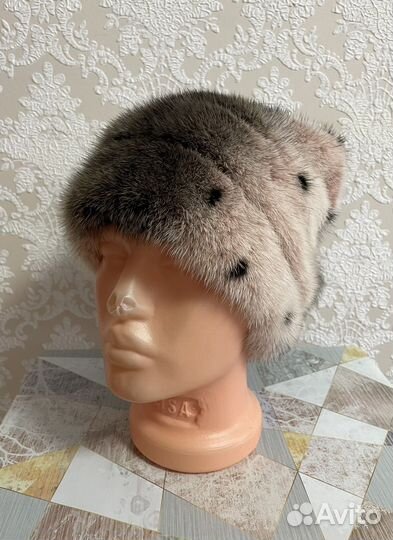 Шапка норковая от Анны Волошко. Эксклюзив