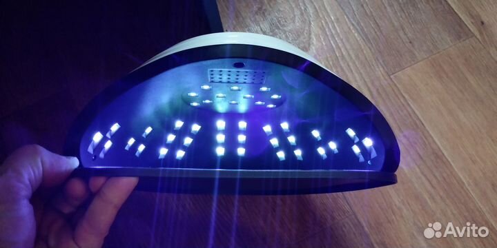 Уф/LED лампа для сушки ногтей 120W