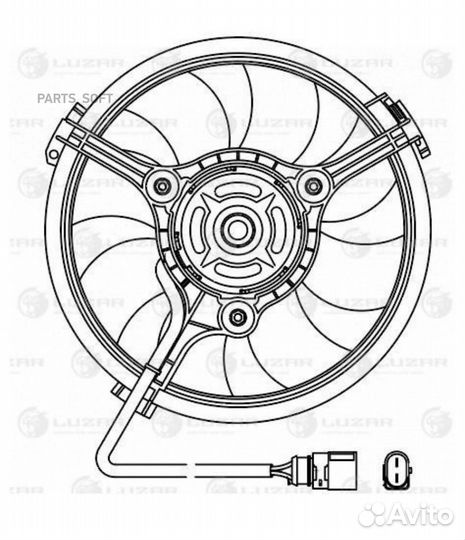 Вентилятор кондиционера VW Passat (B5) (96) /Audi