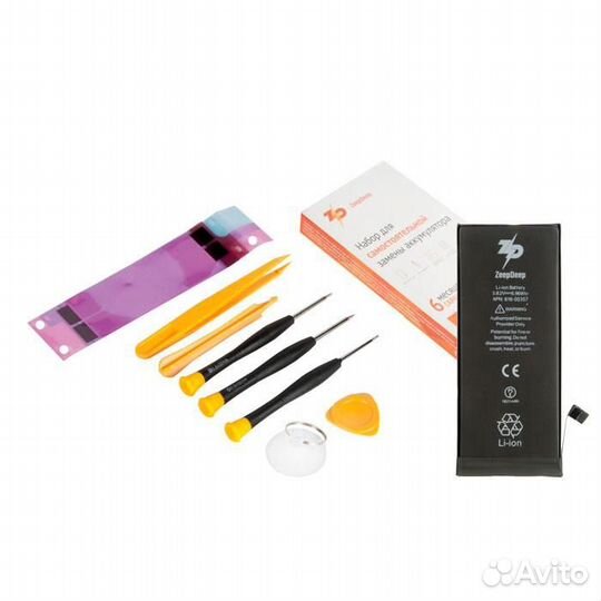 Набор для замены батареи iPhone 8 ZeepDeep: аккуму