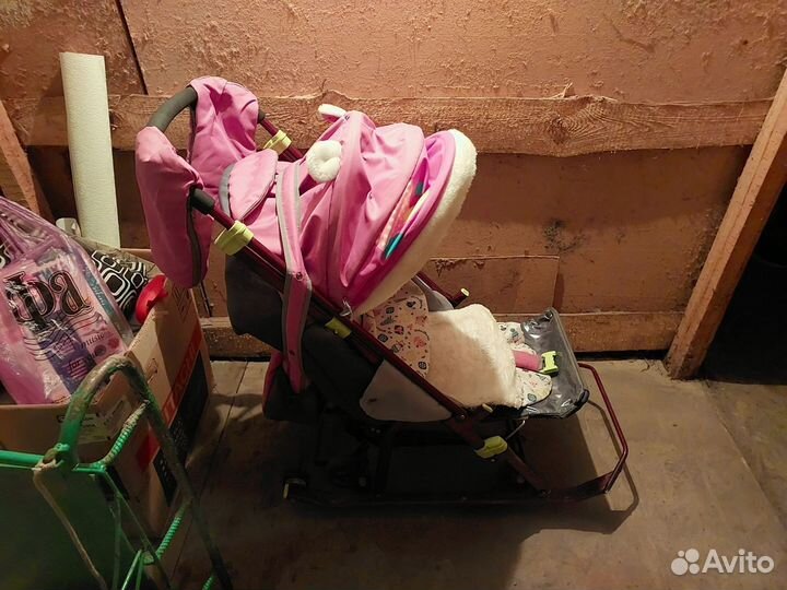 Детские санки коляска бу