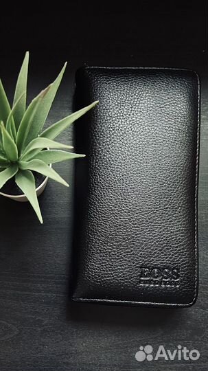 Кошелек портмоне мужской кожаный hugo boss