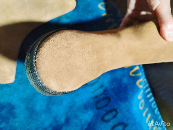 Полусапожки женские, натуральная замша