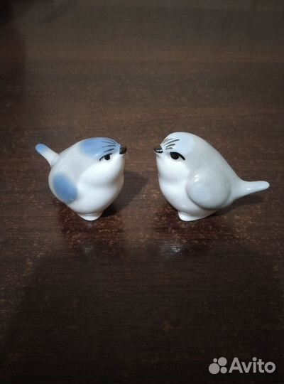 Фарфоровые статуэтки лфз,птички 1 шт