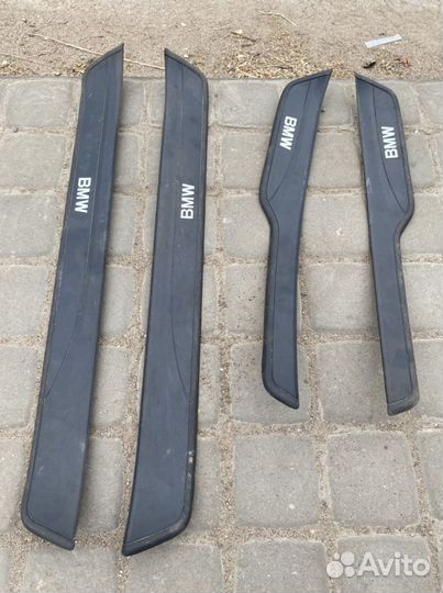 Накладки порога салонные bmw e90