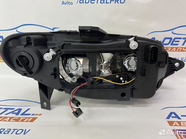 Фара левая Fiat Albea (Черная электрокорректор)