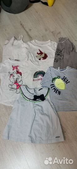 Вещи для девочки пакетом 110-122