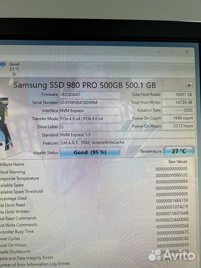 Samsung 980 PRO 500GB m.2 ssd