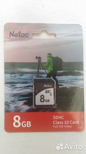 Карта памяти sdhc 8Гб