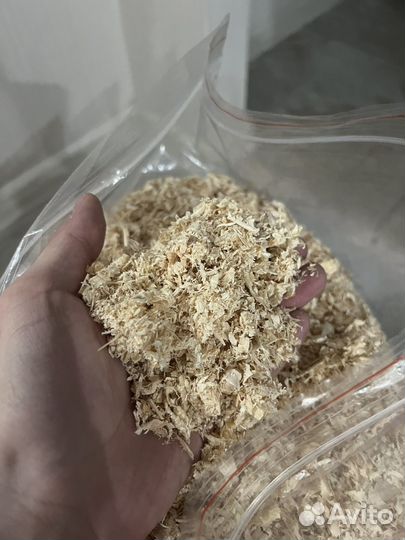 Опилки древесные для кур и грызунов 2 кг