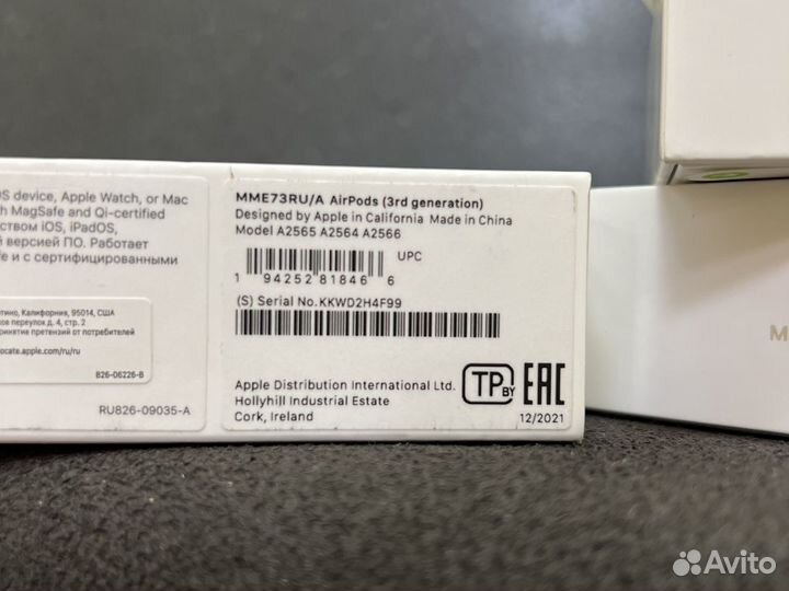 Наушники Apple Airpods 3 новые оригинал