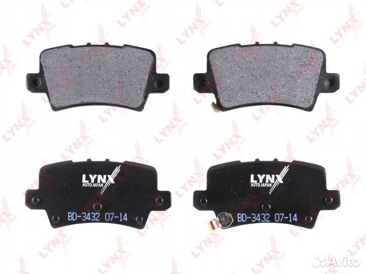 Колодки дисковые lynxauto BD-3432