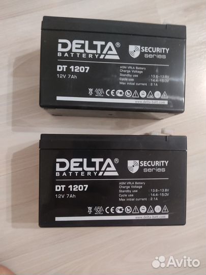 Аккумуляторная батарея Delta DT 1207 (12V / 7Ah)