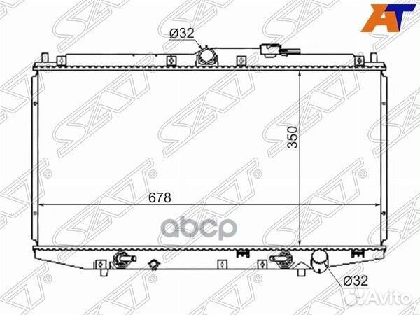 Радиатор Honda Accord 97-03 / Honda Accord 98-02
