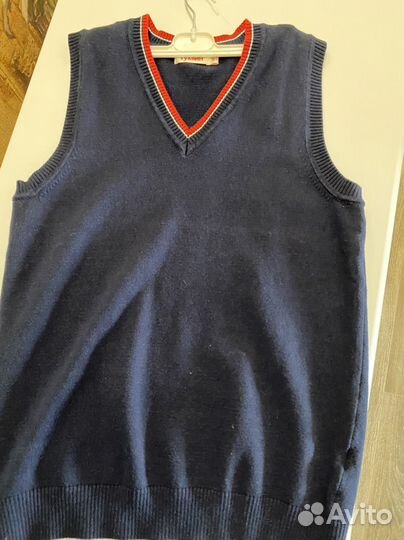 Жилет школьный синий 164