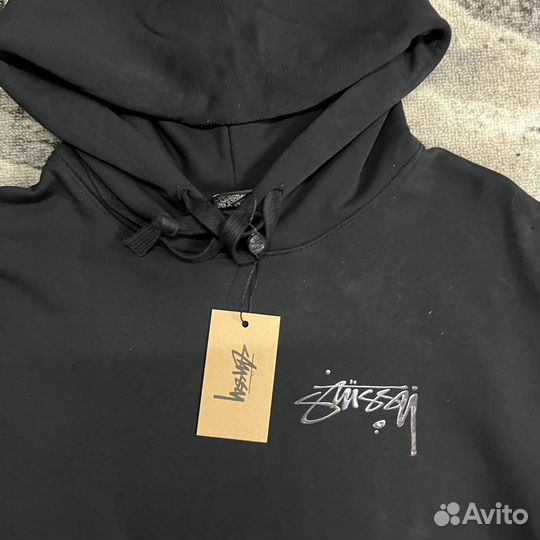 Толстовка худи Stussy Mercury ртуть