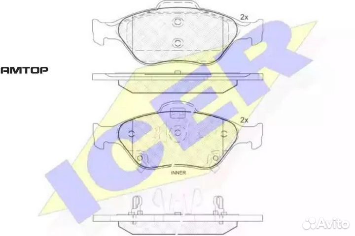 Icer 181877 181877 icer Колодки тормозные передние