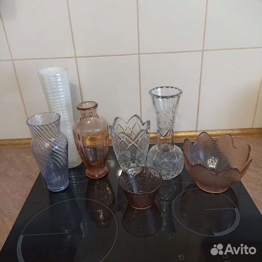 Вазы стекло СССР хрусталь