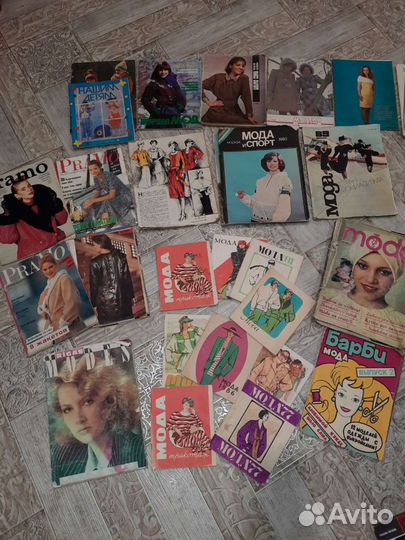 Журналы мод Винтаж Моda, siluett, Прамо, мода и сп