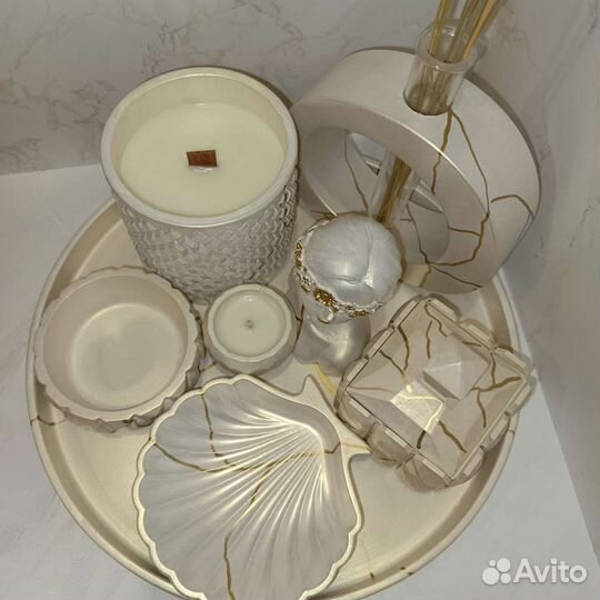 Декоративный набор из гипса 