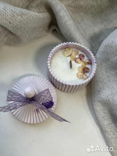 Ароматическая свеча в шкатулке