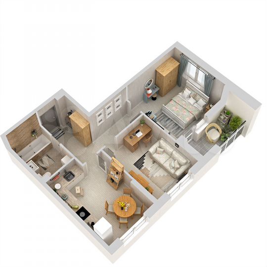 2-к. квартира, 51,8 м², 15/32 эт.