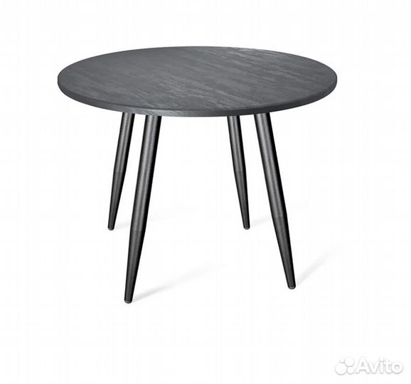 Стол SHT-TU14/TT 90 черный муар / каменный уголь