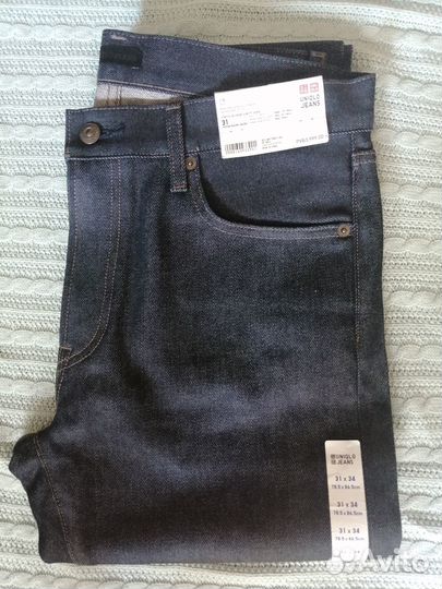 Новые джинсы uniqlo селвидж 31/l34