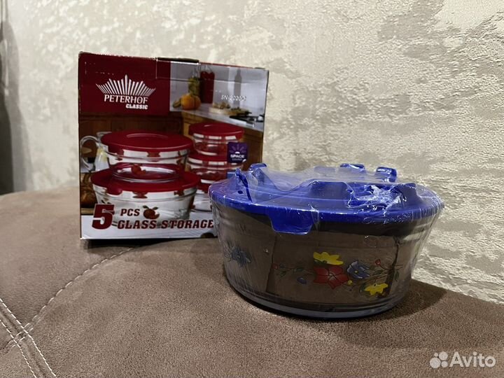 Набор стеклянных емкостей для хранения