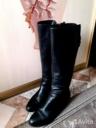 Сапоги весна-осень,натуральные