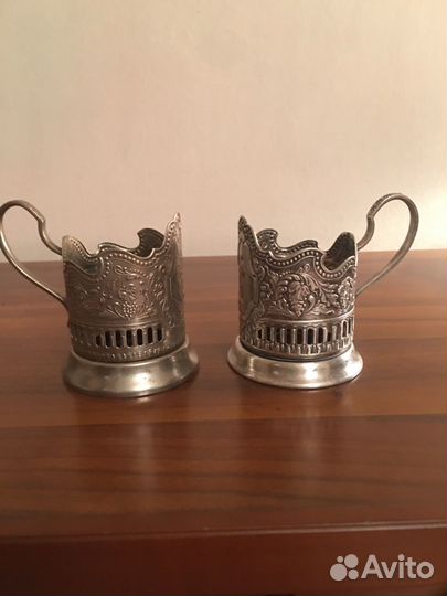 Подстаканник мельхиоровый