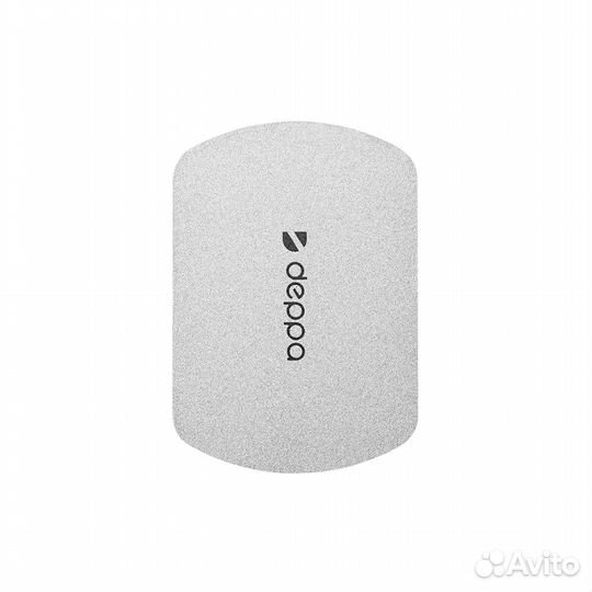 Пластина для магнитного держателя Deppa, серебро