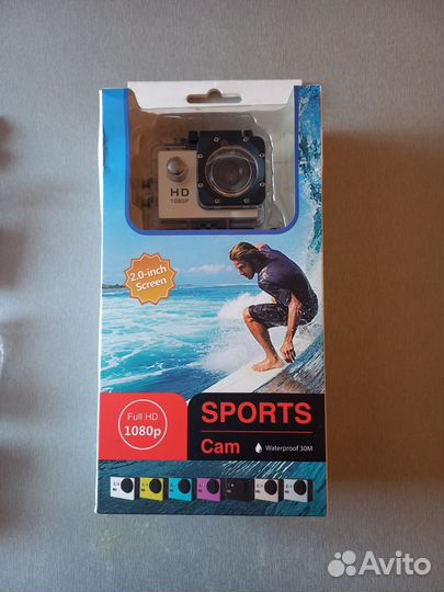 Экшн камера Sports Cam Waterproof Full HD 1080p