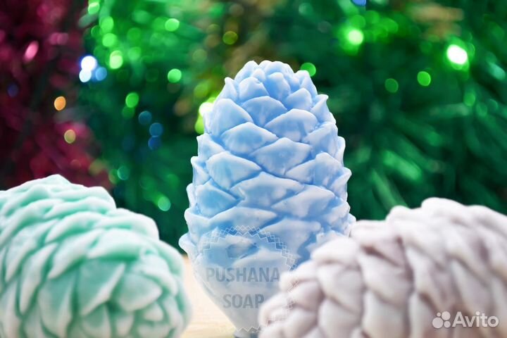 Силиконовая форма для мыла Шишка