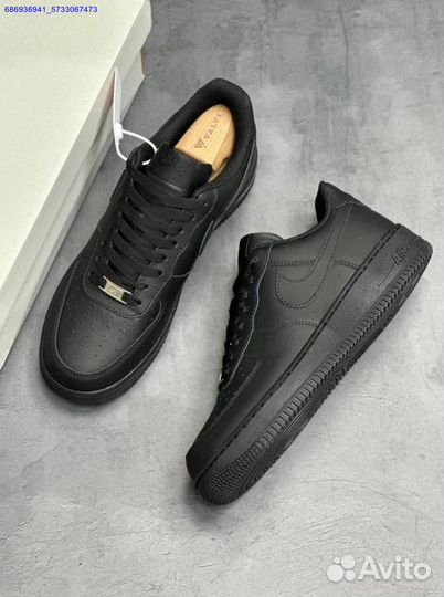 Кроссовки nike air force 1 black (Арт.15650)