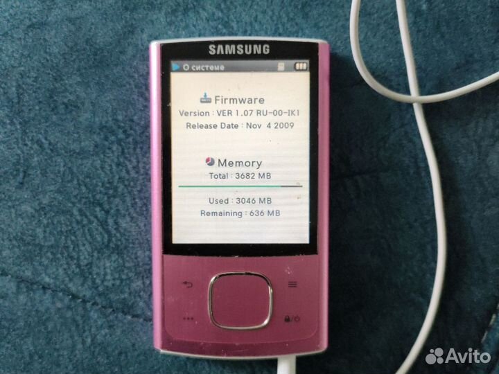 Mp3 плеер samsung YP-RO