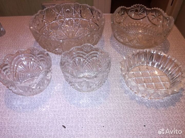 Графин,вазы хрустальные, советских времён