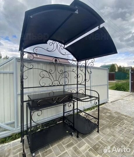 Мангал с крышей