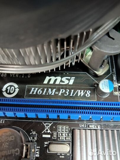 Материнская плата с процессором