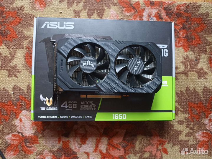Видеокарта gtx1650 asus tuf