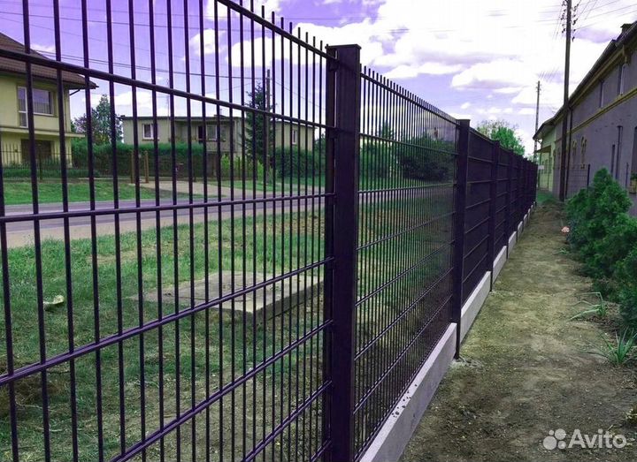 Заборы из 2D сетки под ключ новые доставка