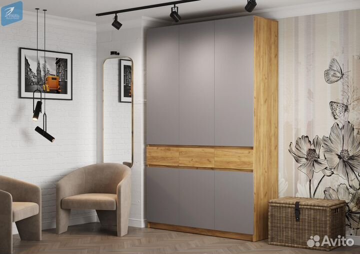 Шкаф Бостон 3-дверный